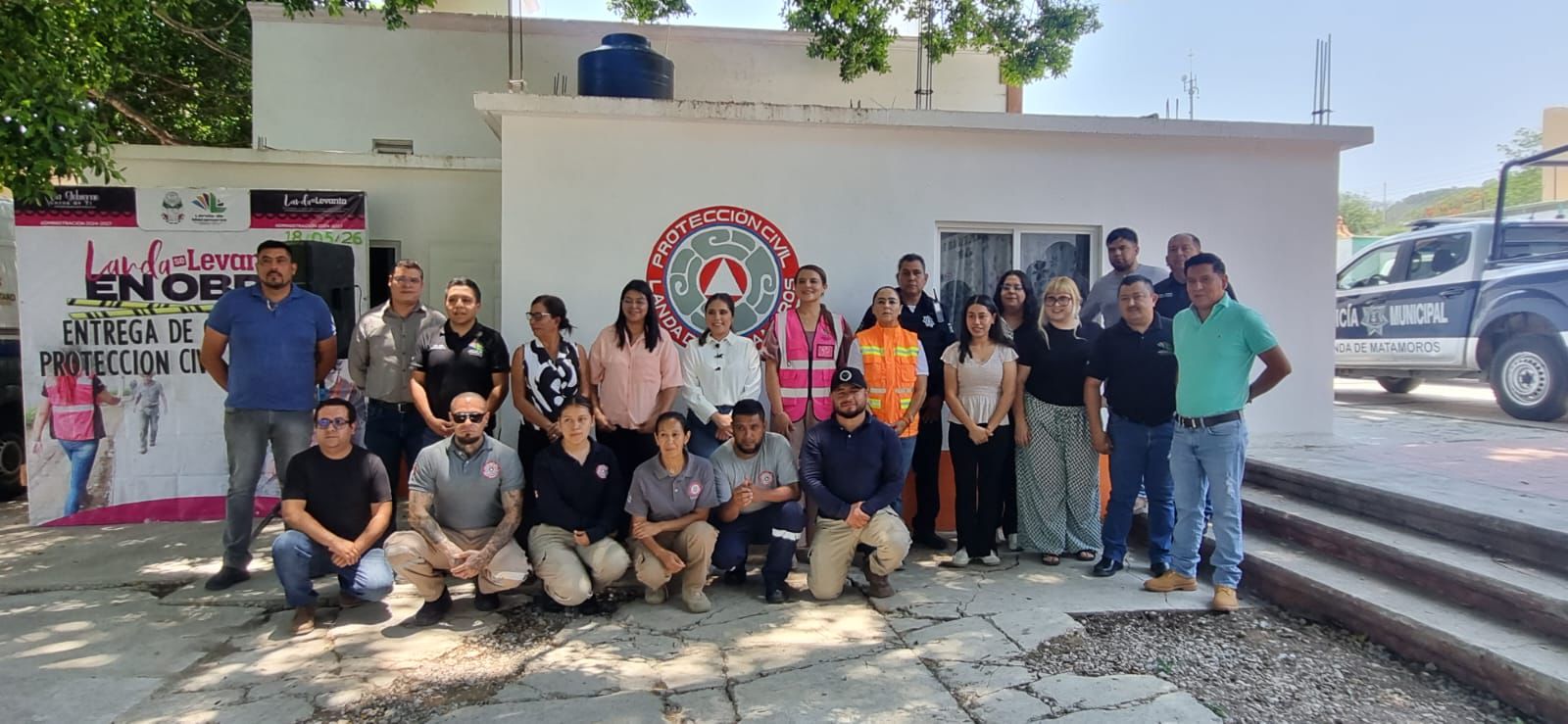 Teresita Calzada inaugura espacios dignos para protección civil en Landa de Matamoros
