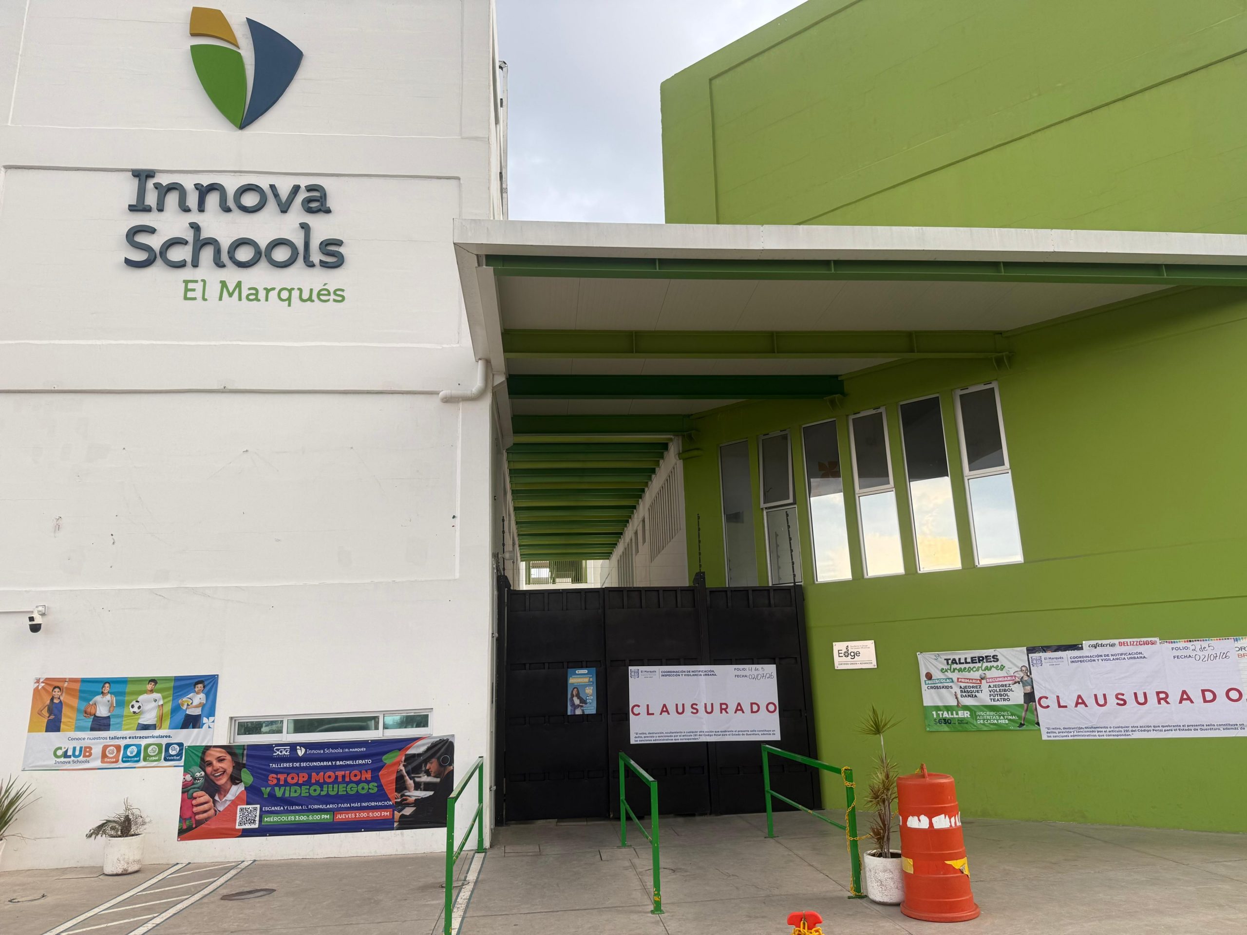 Clausura El Marqués colegio por incumplimiento de normatividad, priorizando la seguridad de las y los estudiantes